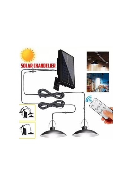Bölünmüş Güneş Işık Uzaktan LED Işıkları Uzatma ile Açık Su Geçirmez Duvar Lambası Güneş Işığı Powered Fener Bahçe Sokağı Için 2 Işık (Yurt Dışından)