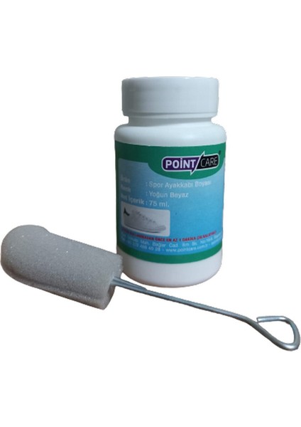 Point Care Beyaz Ekstra Yoğun Beyaz Spor Deri Ayakkabı Boyası 75 ml SGDC42P