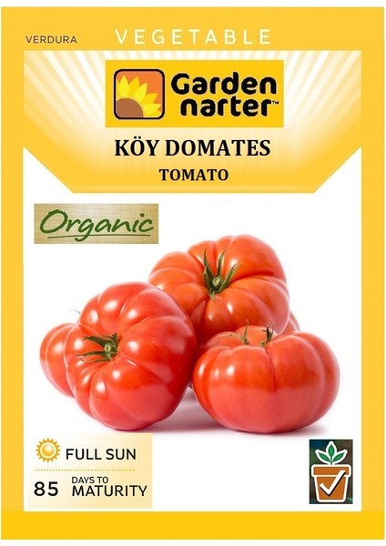 Köy Domates Tohumu Doğal Organik Tohum Pakette 100 Tohum