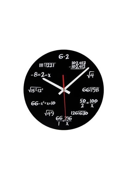 Akrilik Saat Matematik Formülü Duvar Saati (Yurt Dışından)