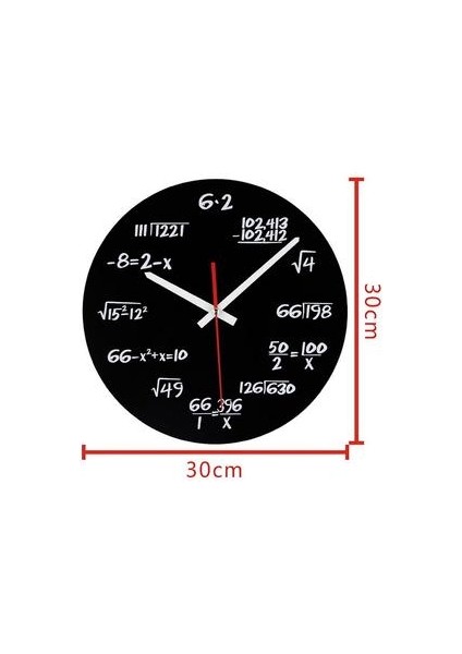 Akrilik Saat Matematik Formülü Duvar Saati (Yurt Dışından) modelleri