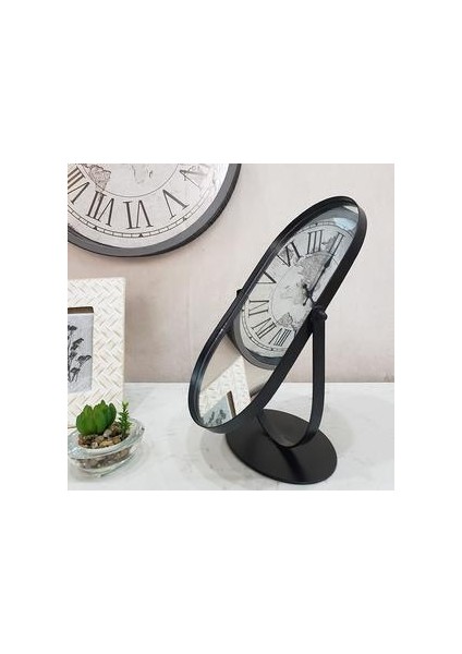 Yeni Nordic Stil Ayna Güzellik Makyaj Metal Ayna Banyo Odası Vanity Kozmetik Ayna Masa Üst Aynalar Banyo Için | Makyaj Aynaları Siyah (Yurt Dışından) fırsatları