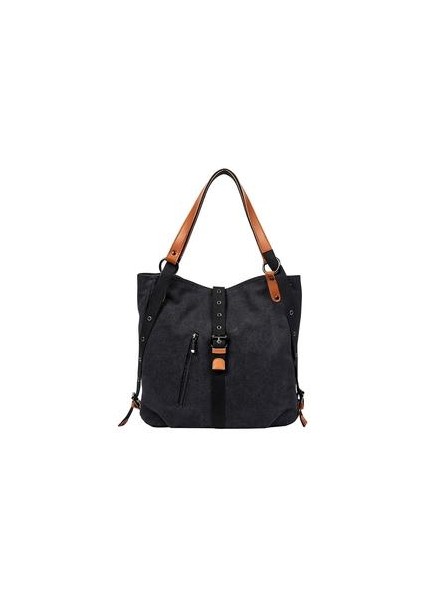 35 cm Didabear Marka Tuval Tote Kadın Kadın Tasarımcı Büyük Kapasiteli Eğlence Büyük Seyahat Ları Bolsas Siyah Çanta (Yurt Dışından)