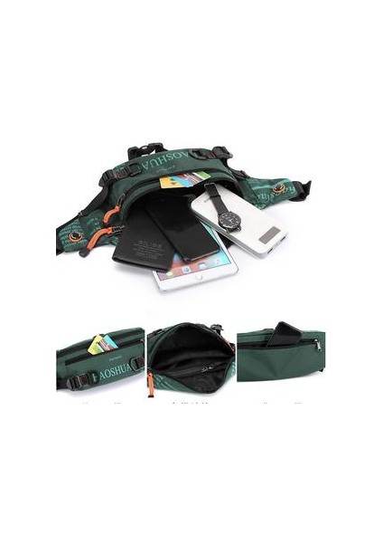 Erkek Bel Açık Koşu Göğüs Rahat Omuz Messenger Armygreen Çanta (Yurt Dışından)