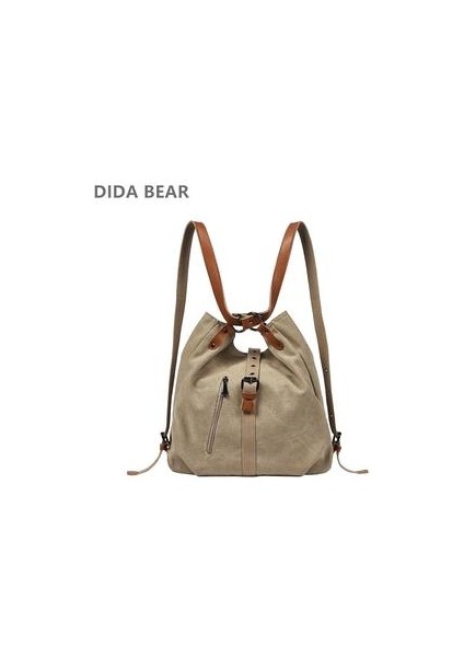35 cm Didablear Marka Tuval Tote Kadın Kadın Tasarımcı Büyük Kapasiteli Eğlence Büyük Seyahat Ları Bolsas Bej Çanta (Yurt Dışından)