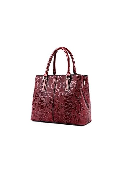 Lüks Kadın Tasarımcısı Büyük Kapasiteli Tote Ünlü Marka Deri Omuz Kadın Için Crossbody Bolsos Mujer Kırmızı Çanta (Yurt Dışından)
