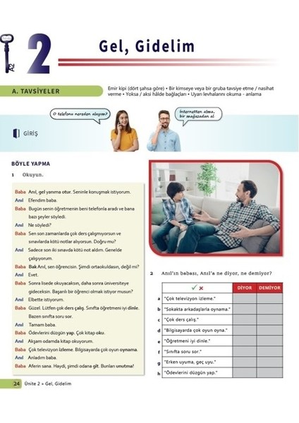 Anahtar Yabancılar Için Türkçe Ders Kitabı A2 (Ciltli)