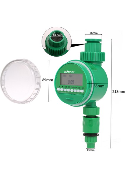 Kkmoon Outlet Programlanabilir Hortum Musluk Zamanlayıcı - Yeşil (Yurt Dışından)