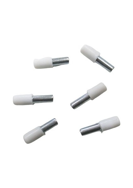 0004 Plastik Başlı Metal Raf Pimi BEYAZ(500 Adet)
