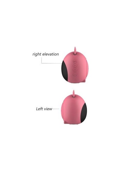 Gerçek Kablosuz Stereo Mini Bluetooth Hayvan Kablosuz Hoparlör Çocuklar Için Su Geçirmez, Ses Istemi, Kart, Radyo, | Taşınabilir Hoparlörler Pembe (Yurt Dışından) fırsatları