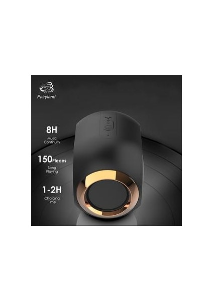 Taşınabilir Bluetooth Hoparlörler Subwoofer Stereo Hıfı Ses Tws Handsfree Tf USB Açık Ses Müzik Çalar Bas Kutusu | Taşınabilir Hoparlörler Siyah (Yurt Dışından)