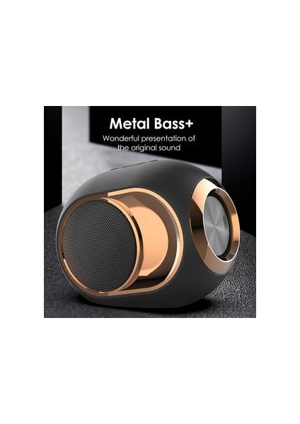 Taşınabilir Bluetooth Hoparlörler Subwoofer Stereo Hıfı Ses Tws Handsfree Tf USB Açık Ses Müzik Çalar Bas Kutusu | Taşınabilir Hoparlörler Siyah (Yurt Dışından)