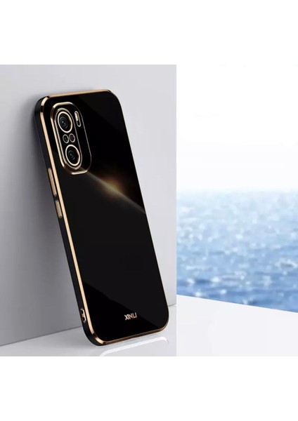 Xiaomi Redmi Note 10 Pro Uyumlu Kılıf Kamera Lens Korumalı Parlak Gold Kenarlı Yumuşak Renkli Silikon