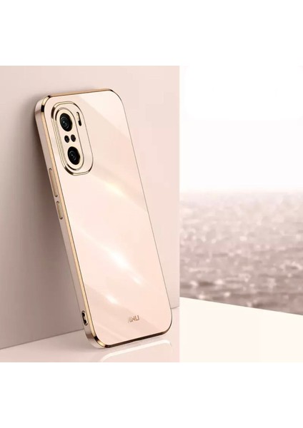 Xiaomi Redmi Note 10 Pro Uyumlu Kılıf Kamera Lens Korumalı Parlak Gold Kenarlı Yumuşak Renkli Silikon