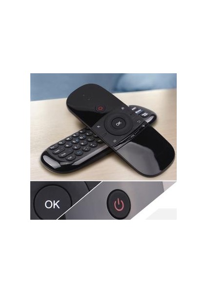 2.4 Ghz Öğrenme Çift Taraflı Mini Kablosuz Klavye Hava Fare Ir Uzaktan Kumanda Android Tv Için USB Alıcısı ile Uzaktan Kumanda | Uzaktan Kumanda (Yurt Dışından)