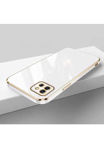 Xiaomi Redmi 9c Uyumlu Kılıf Kamera Lens Korumalı Parlak Gold Kenarlı Yumuşak Renkli Silikon