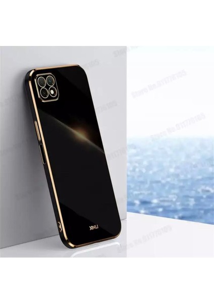 Xiaomi Redmi 9c Uyumlu Kılıf Kamera Lens Korumalı Parlak Gold Kenarlı Yumuşak Renkli Silikon