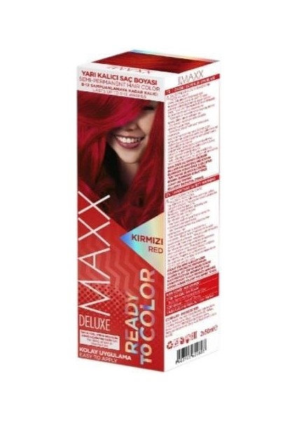 Maxx Deluxe Yarı Kalıcı Mix Boya Kırmızı