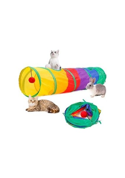 Kapalı Kediler Için Kedi Tüneli Interaktif Oyuncaklar 2 Yollu Kedi Tüp Tünel Yavru Oyun Oyuncaklar | Kedi Oyuncakları (Yurt Dışından) fiyatları