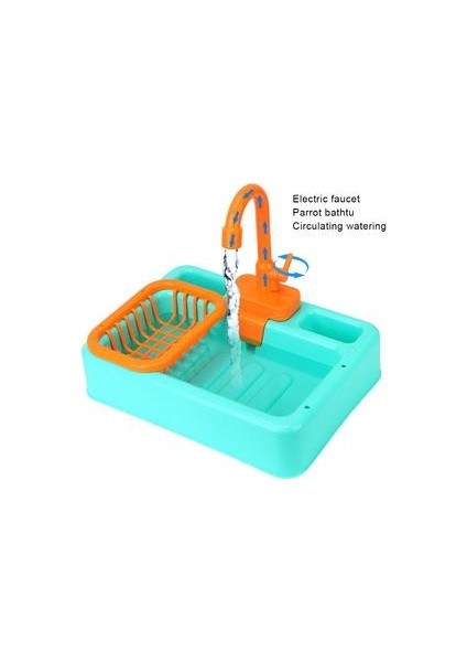 Papağan Kürek Havuzu Kuş Küveti Musluk Mutfak Playset Otomatik Papağan Küvet Duş Yüzme Havuzları Güvenli Kuşlar Oyuncak | Kuş Oyuncakları (Yurt Dışından) modelleri