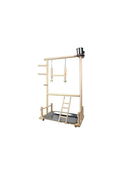 Papağan Ahşap Standı Kuş Oyun Aktivite Merkezi Bahçesi Merdiven Levrek Salonu Salıncak Raf Playpen Oyuncak Kuşlar Egzersiz Raf | Kuş Oyuncakları (Yurt Dışından)
