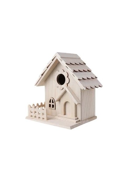 Yaratıcı Ahşap Kuş Evi Üreme Kafes Kutusu Besleme Yuva Bahçe Bahçe Balkon Kolye Simülasyon Çit Kuş Yuvası Ev Dekor | Kuş Kafesleri ve yuvalar (Yurt Dışından)