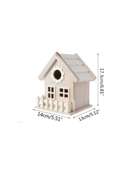 Yaratıcı Ahşap Kuş Evi Üreme Kafes Kutusu Besleme Yuva Bahçe Bahçe Balkon Kolye Simülasyon Çit Kuş Yuvası Ev Dekor | Kuş Kafesleri ve yuvalar (Yurt Dışından)