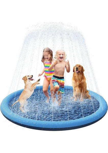 Pvc Sprinkler Splash Mat Çocuklar Için Açık Çim Suyu Eğlence, Çap: 100CM