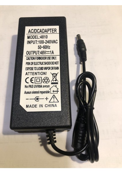 48 Volt 1 Amper Adaptör 5.5mm 2.5mm 48V 1A Adaptör