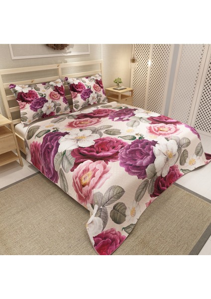 Pike Takımı Jakar Dokuma Pamuklu 3D Dijital Baskı Flower Dream