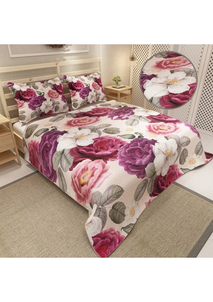 Pike Takımı Jakar Dokuma Pamuklu 3D Dijital Baskı Flower Dream indirimleri