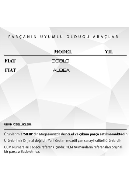 Fiat Doblo, Albea Için Genleşme Kavanoz Kapağı - 1.4 Bar -