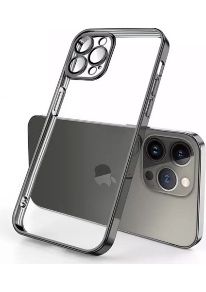 iPhone 13 Pro Max Kılıf 3D Kamera ve Lens Korumalı Ultra Lüks Razer Platin Case