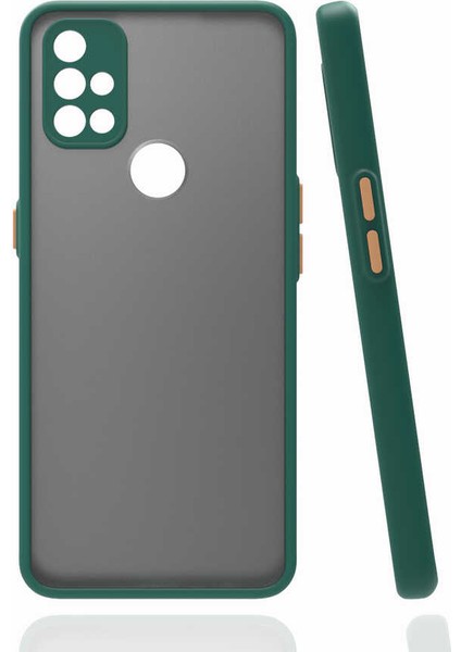 One Plus Nord N10 5g Kılıf Hux Kamera Korumalı Silikon Koyu Yeşil
