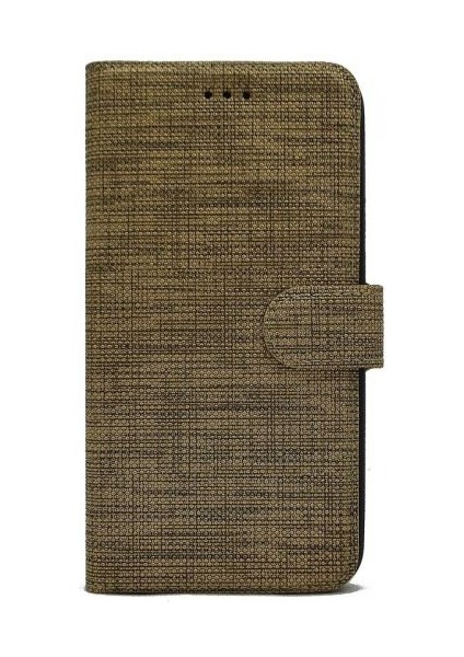 General Mobile Gm 22 Plus Kılıf Kartvizitli Exclusive Spor Cüzdan Kahverengi