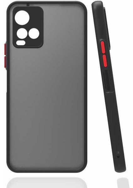Vivo Y33S Kılıf Hux Kamera Korumalı Silikon Siyah