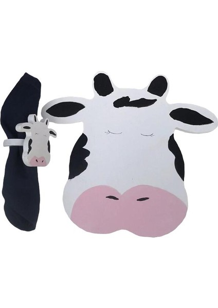 Inek Ahşap Supla - Amerikan Servis - Tabak Altı