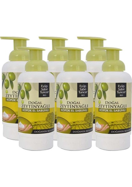 Zeytinyağlı Köpük El Sabunu 500 ml x 6