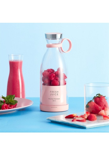 Elektrikli Smoothie Blender - Pembe (Yurt Dışından)