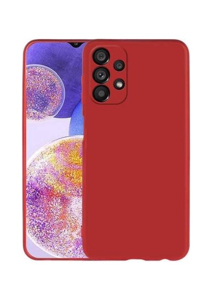 Samsung Galaxy A23 Kılıf Silikon Premier Kamera Korumalı + Temperli Cam