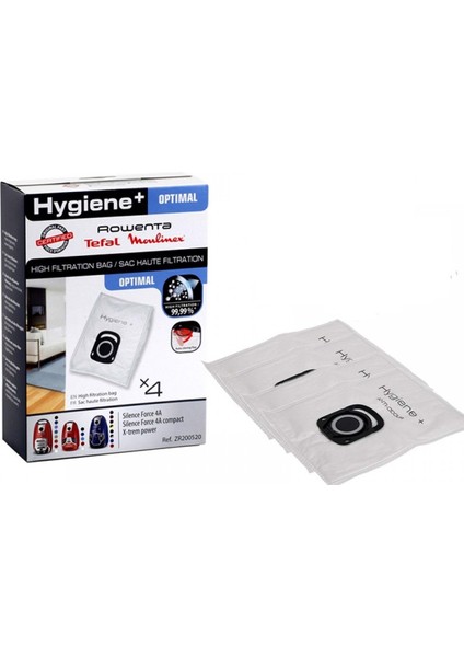 Rowenta Hygiene TW6885EA / 410 X-Trem Power Toz Torbası 4 Adet