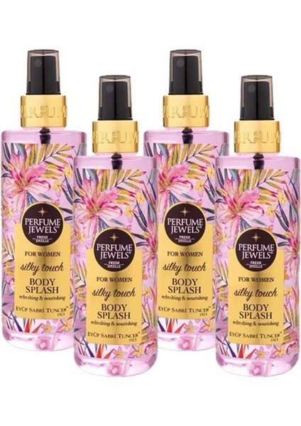 Pj Body Splash Silky Touch 250 ml x 4