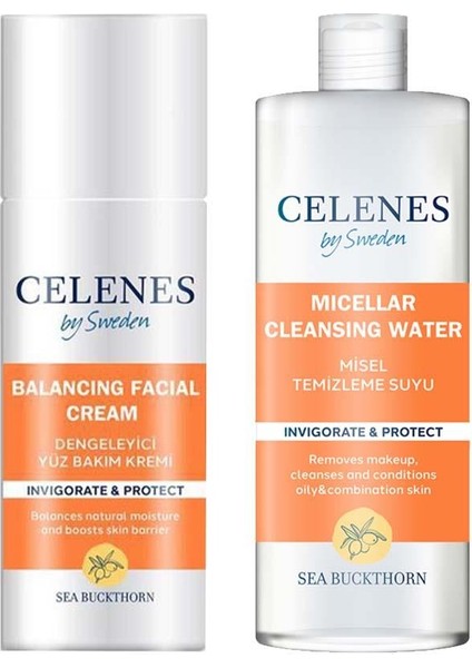 Celenes By Sweden Temizleme Suyu 250 ml ve Dengeleyici Yüz Kremi 50 ml