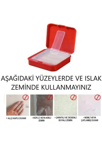 60 Parça Çok Amaçlı Şeffaf Nano Çift Taraflı Bant Tekrar Kullanılabilir