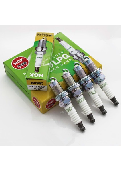 7987 Bkr-Gas 4'lü Buji Takımı Bkr6 BKR5E Bkr5 Lpg Bujisi
