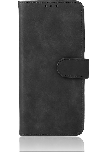 Zte Blade V30 Siyah Için Cilt Fe Pu Telefon Kılıfı (Yurt Dışından)