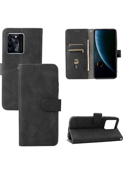 Zte Blade V30 Siyah Için Cilt Fe Pu Telefon Kılıfı (Yurt Dışından) fiyatları