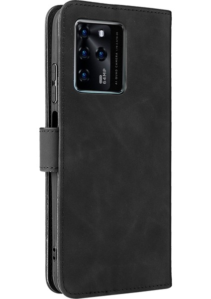 Zte Blade V30 Siyah Için Cilt Fe Pu Telefon Kılıfı (Yurt Dışından) modelleri