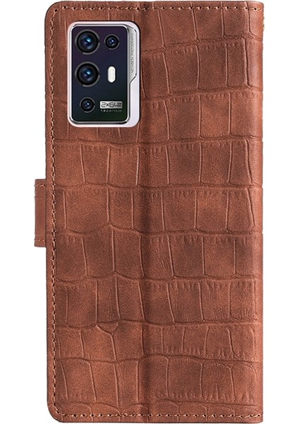 Zte Axon 30 Pro Brown Için Timsah Kılıf (Yurt Dışından) fırsatları