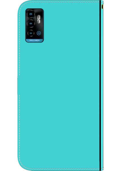 Zte Blade A72 / V40 Vita Mint Green Için Taklit Ayna Pu Kılıfı (Yurt Dışından)